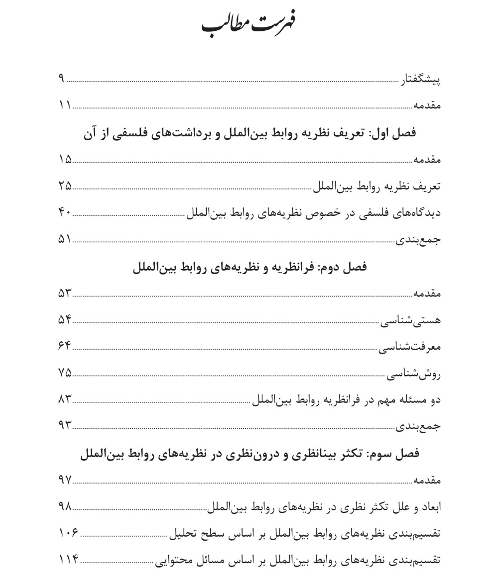 نظریه، فرانظریه و مفاهیم در روابط بین‌الملل